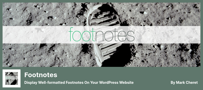 Footnotes Plugin - Display Well-formatted Footnotes On Your WordPress Website