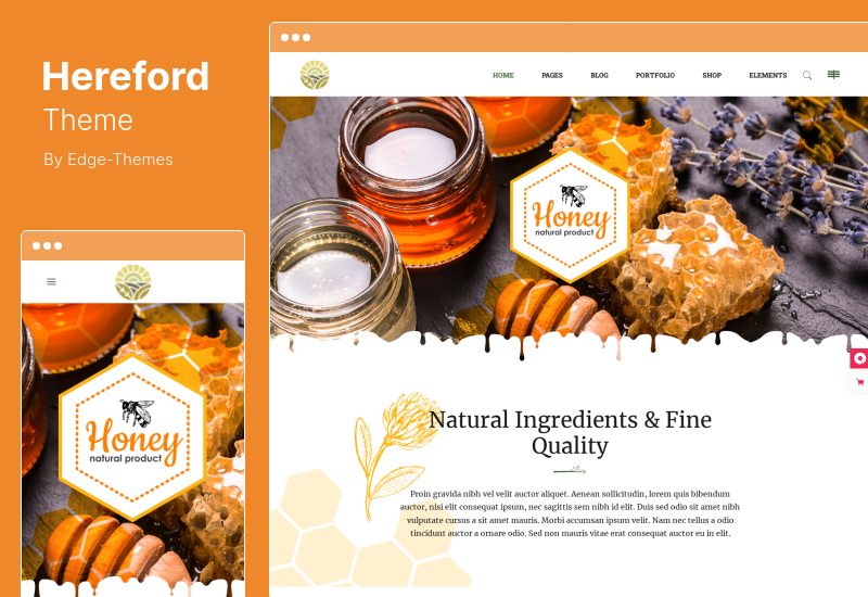 Hereford Theme - Agriculture and Organic Food WordPress Theme