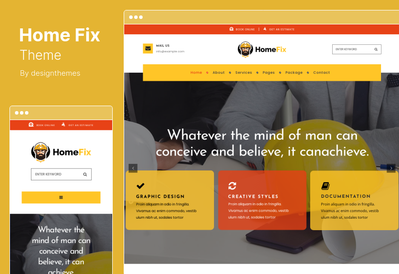 HomeFix Theme - Plumber, Handyman Maintenance WordPress Theme