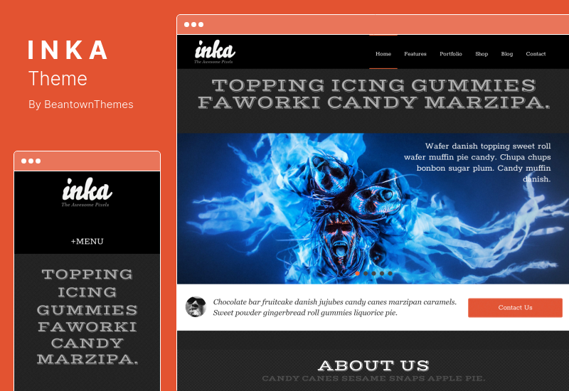 INKA Theme - Retro Responsive WordPress Theme