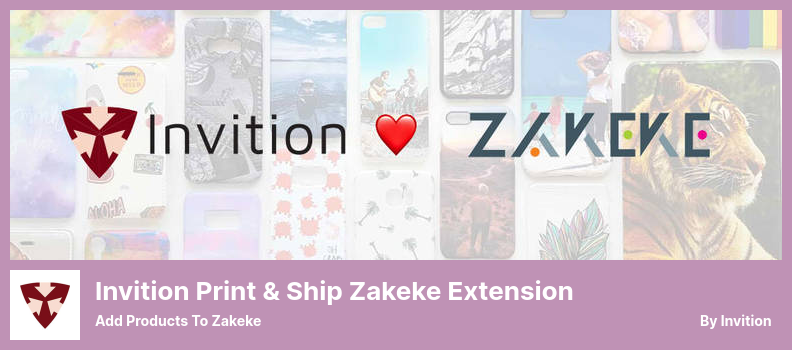 Invition Print & Ship Zakeke Extension Plugin - Add Products to Zakeke