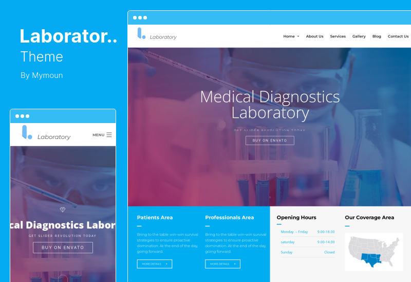 Laboratory Theme - Research & Medical WordPress Theme