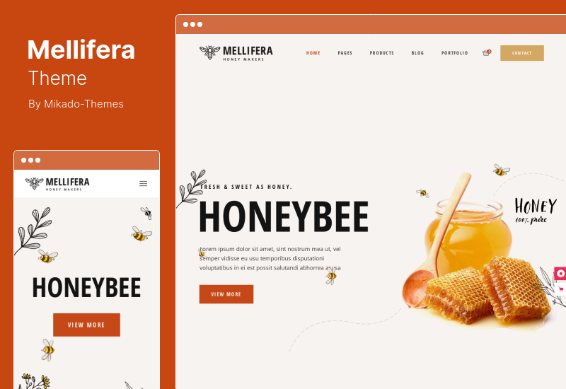 Mellifera Theme - Beekeeping and Honey Shop WordPress Theme