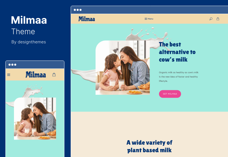 Milmaa Theme - Single Product Shop WordPress Theme