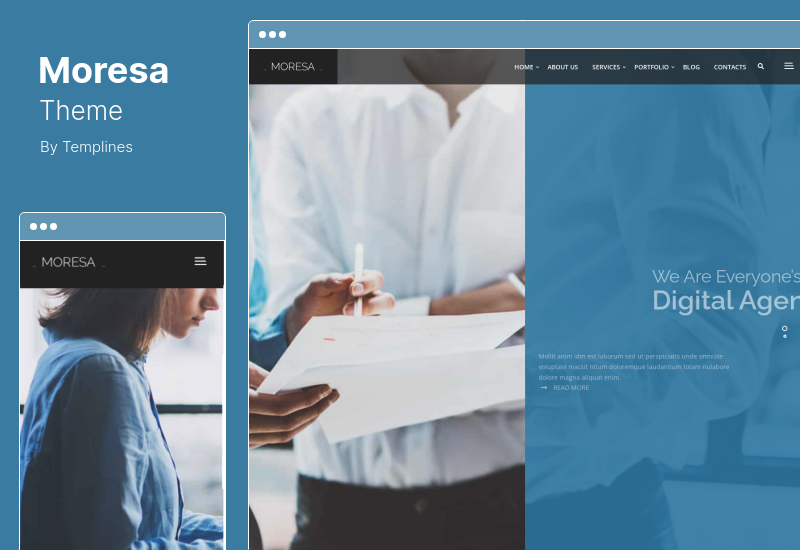 Moresa Theme - Startup Agency WordPress Theme