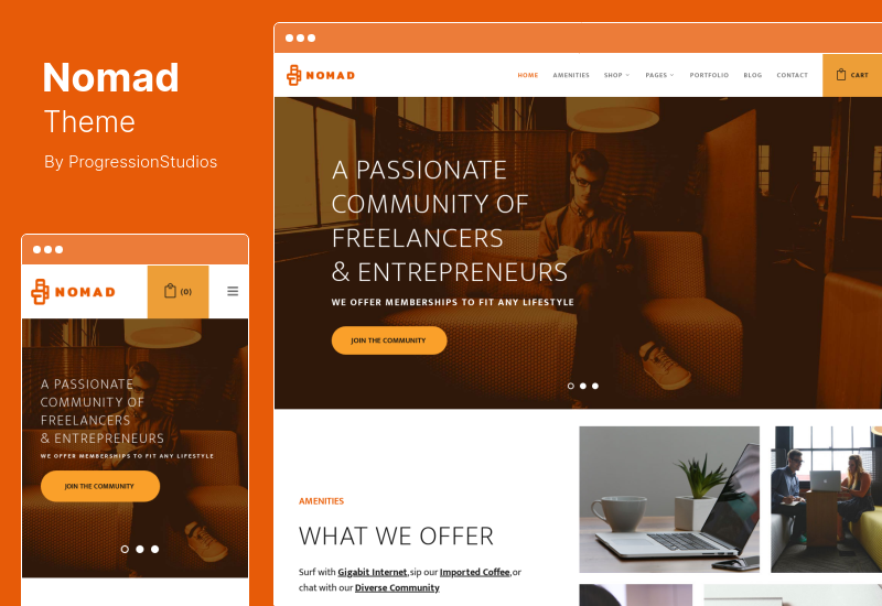 Nomad Theme - Business & Coworking Space WordPress Theme