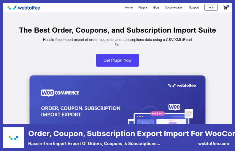 Order, Coupon, Subscription Export Import for WooCommerce Plugin - Hassle-free Import Export of Orders, Coupons, & Subscriptions Data