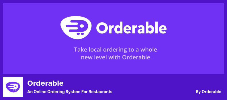 Orderable Plugin - An Online Ordering System for Restaurants