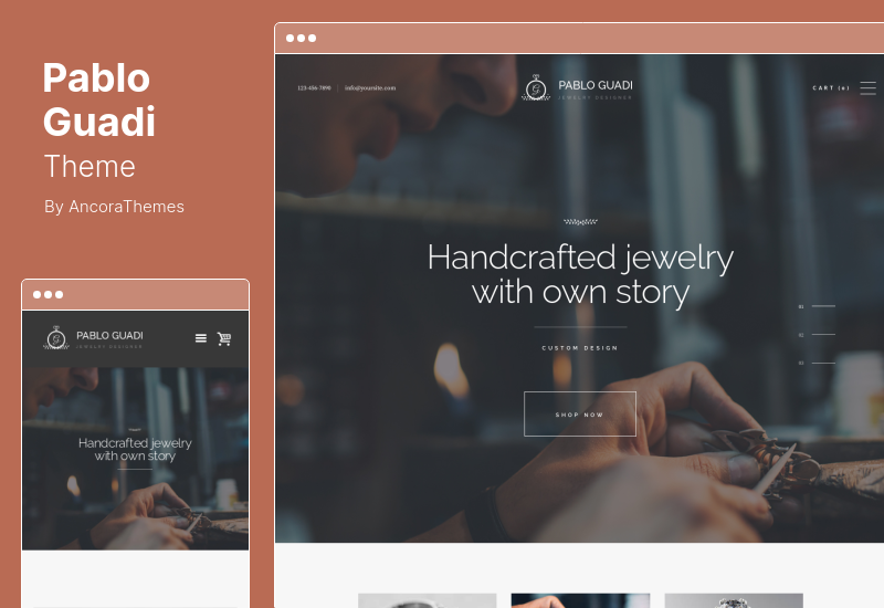 Pablo Guadi Theme - Precious Stones Designer & Handcrafted Jewelry Online Shop WordPress Theme