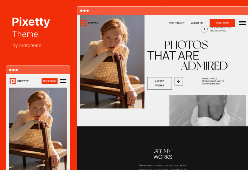Pixetty Theme - Photographer Booking WordPress Theme