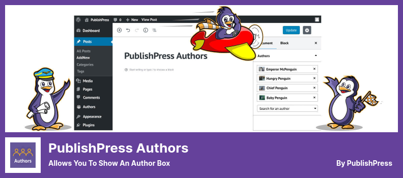 PublishPress Authors Plugin - Allows You to Show an Author Box