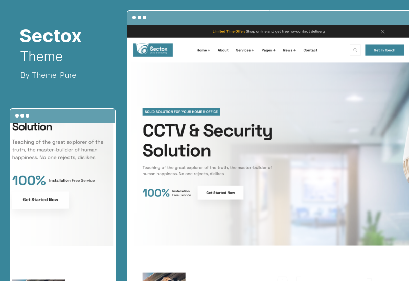 Sectox Theme - CCTV & Security WordPress Theme