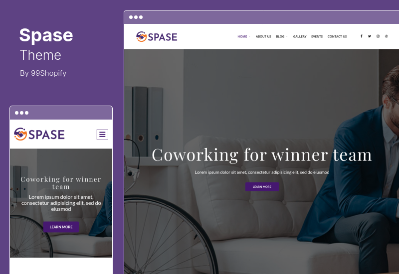 Spase Theme - Business and Coworking WordPress Theme