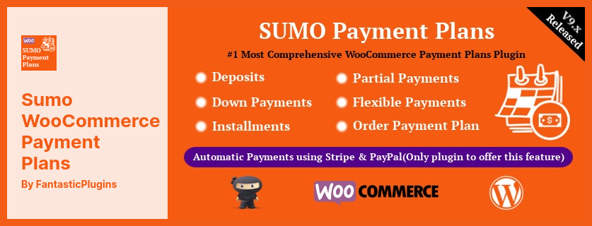 Sumo WooCommerce Payment Plans Plugin - Deposits, Down Payments, Installments, Variable Payments, etc.