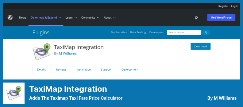 TaxiMap Integration Plugin - Adds The Taximap Taxi Fare Price Calculator