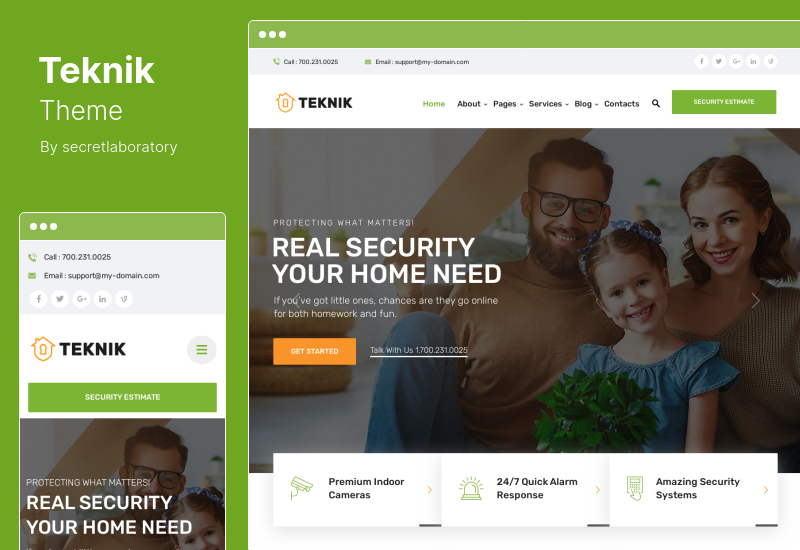 Teknik Theme - Home Security Agency WordPress Theme