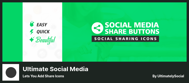 Ultimate Social Media Plugin - Lets You Add Share Icons