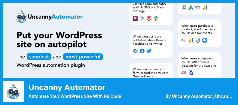 Uncanny Automator Plugin - Automate Your WordPress Site With No Code