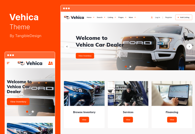 Vehica Theme - Car Dealer & Automotive Listing WordPress Theme