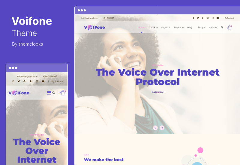 Voifone Theme - Multipurpose VOIP WordPress Theme