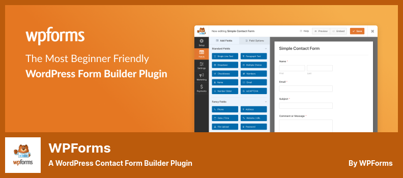 WPForms Plugin - A WordPress Contact Form Builder Plugin