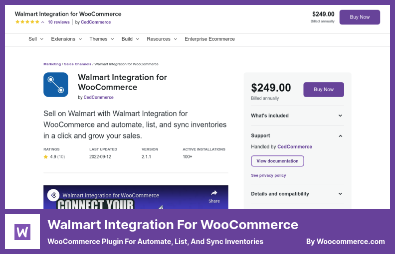 Walmart Integration for WooCommerce Plugin - WooCommerce Plugin for Automate, List, and Sync Inventories