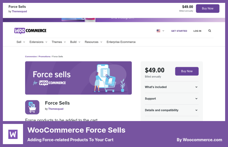 WooCommerce Force Sells Plugin - Adding Force-related Products to Your Cart