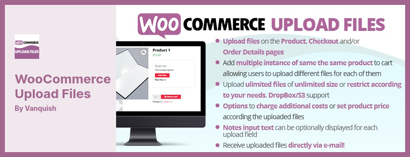 WooCommerce Upload Files Plugin - Files Uploading On Order Details or Product Checkout Pages