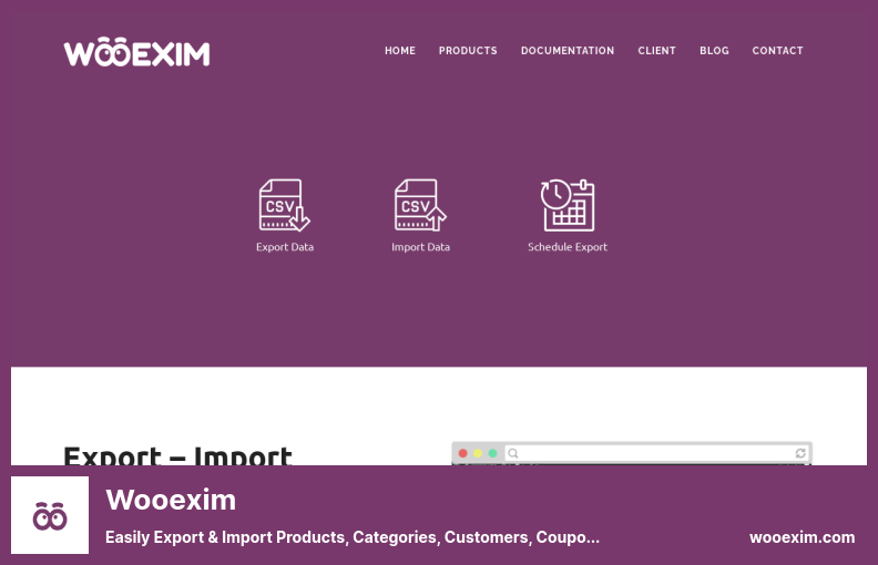 Wooexim Plugin - Easily Export & Import Products, Categories, Customers, Coupons