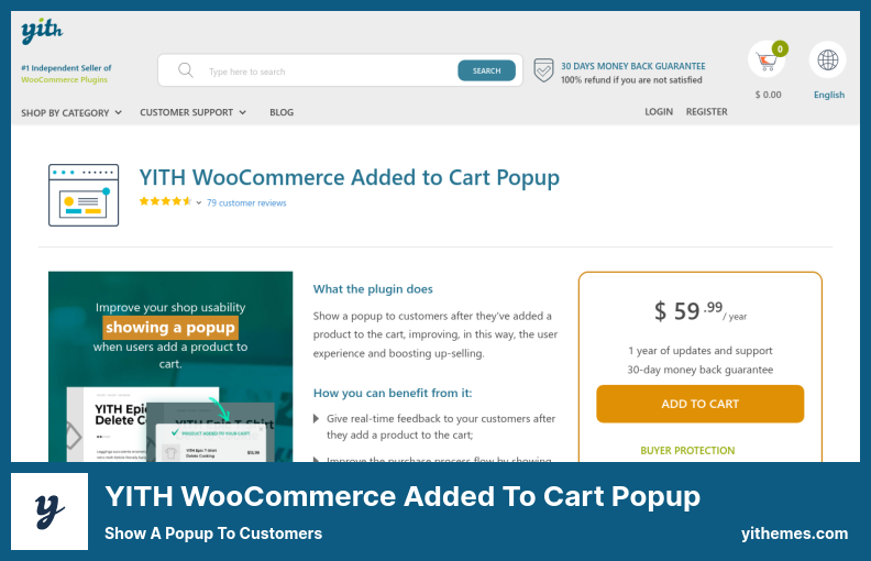 YITH WooCommerce Added to Cart Popup Plugin - Show a Popup to Customers