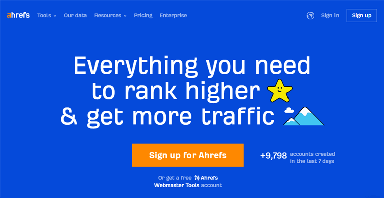Ahrefs Online Marketing Tool