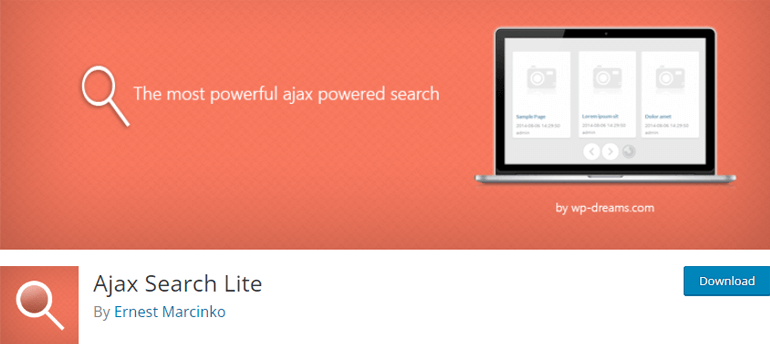 Ajax Search Lite Search Plugin for WordPress