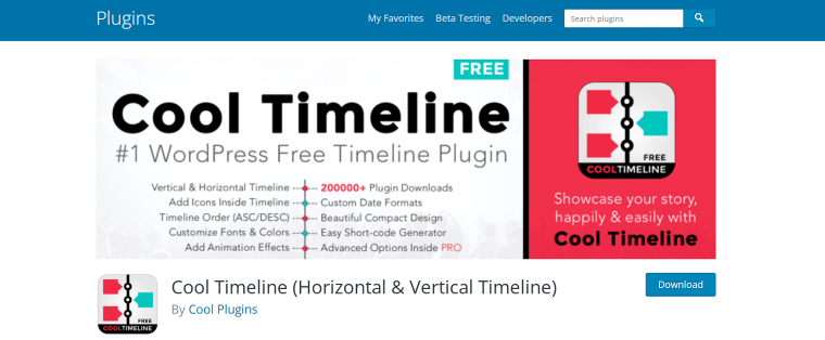 cool timeline wordpress plugin