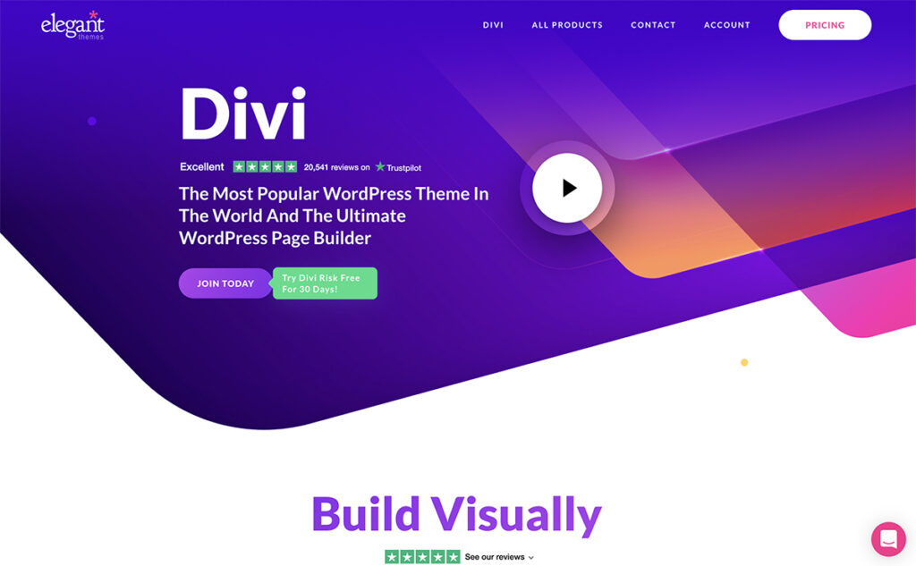 Div best visually building website for freelancers