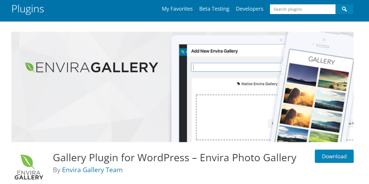 envira gallery wordpress plugin