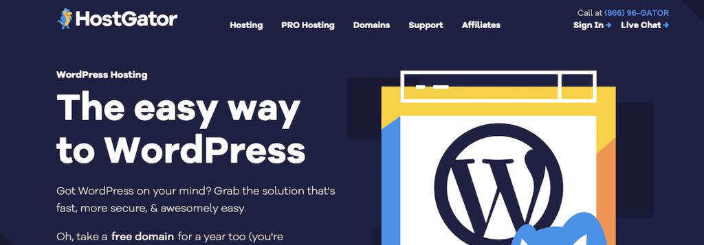 HostGator cheap WordPress hosting