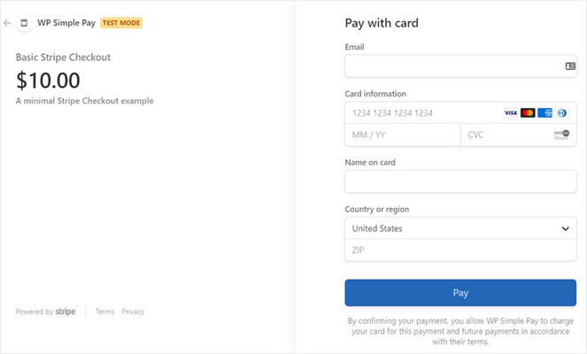 Redirect users to Stripe checkout page