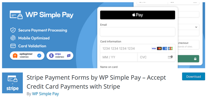 WP Simple Pay Lite