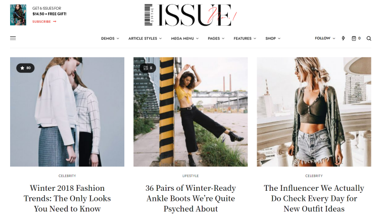 The issue magazine wordpress theme