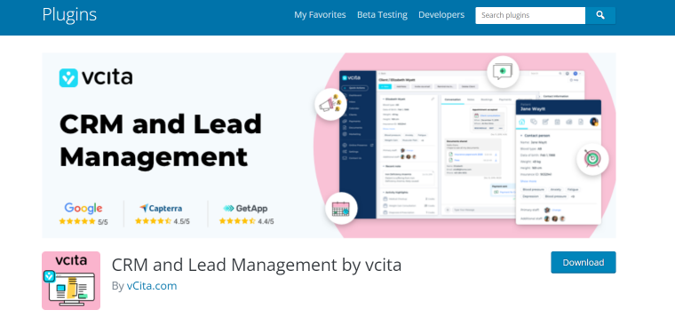 Vcita crm and lead management wordpress plugin
