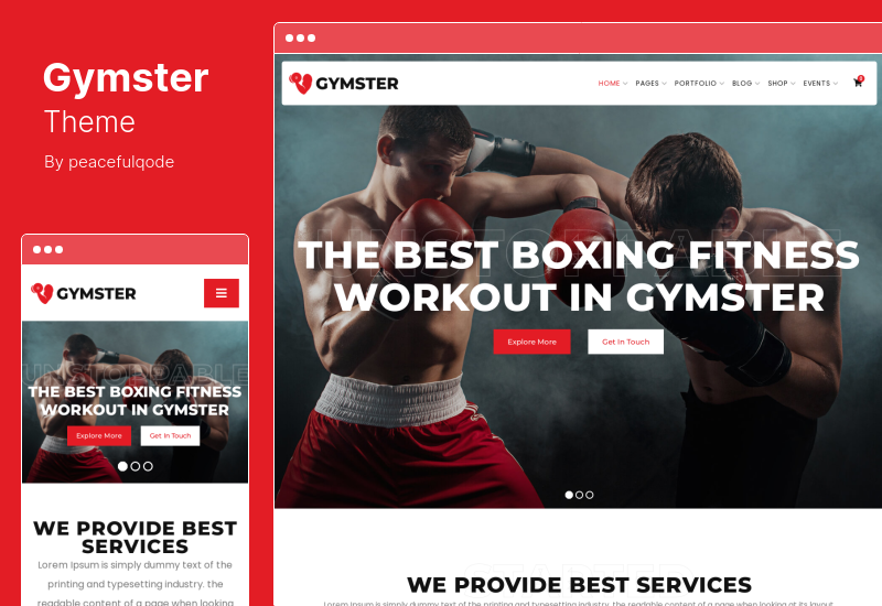 Gymster Theme - Fitness Gym WordPress Theme