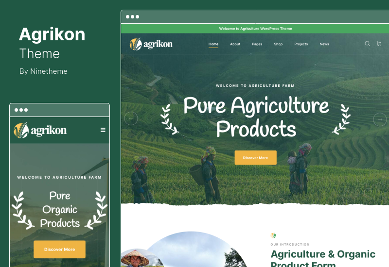 Agrikon Theme - Organic Food & Agriculture WooCommerce Theme