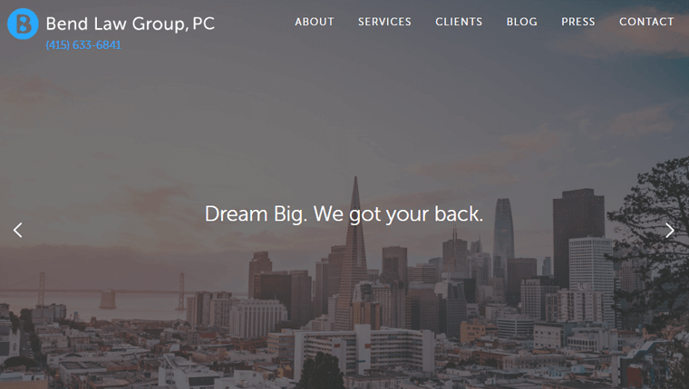 Bend Law Group Attorney Website Examples