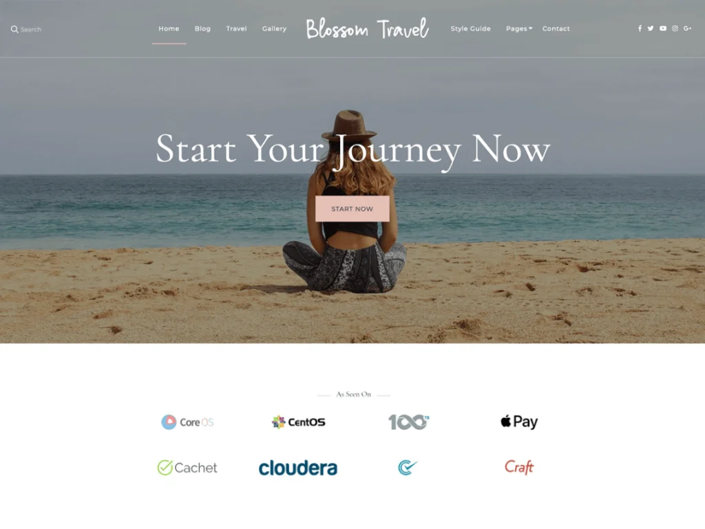 Blossom Travel is a free WordPress theme which allows you to create various types of feminine blogs such as travel blog,