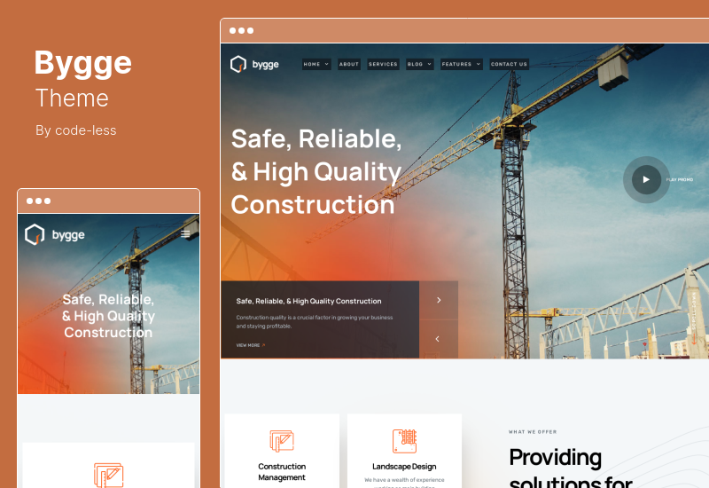 Bygge Theme - Construction WordPress Theme