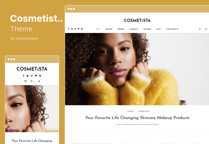 Cosmetista Theme - Makeup Review Beauty WordPress Theme