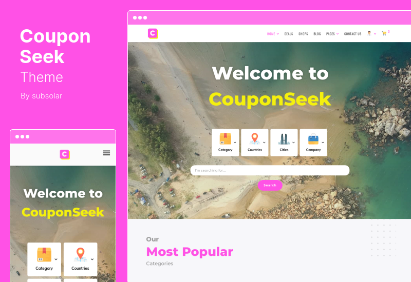 CouponSeek Theme - Deals & Discounts WordPress Theme