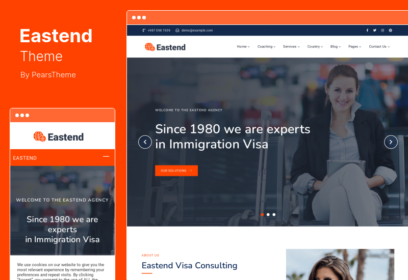 Eastend Theme - Immigration and Visa Consulting WordPress Theme