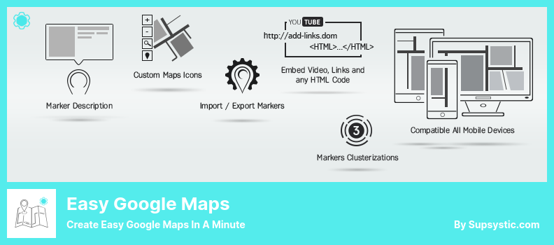 Easy Google Maps Plugin - Create Easy Google Maps in a Minute