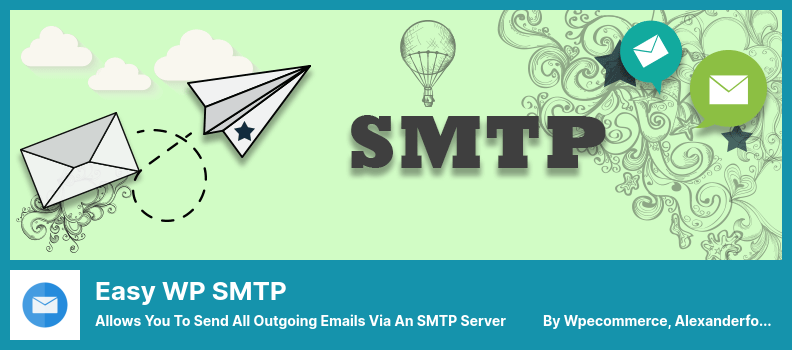 Easy WP SMTP Plugin - Allows You to Send All Outgoing Emails Via an SMTP Server